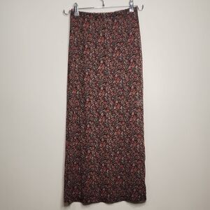 Jhon Galt‎ Floral Maxi Skirt - Black and Red